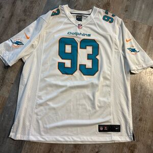 Men's Miami Dolphins Ndamukong Suh Nike white game jersey #93. XXL